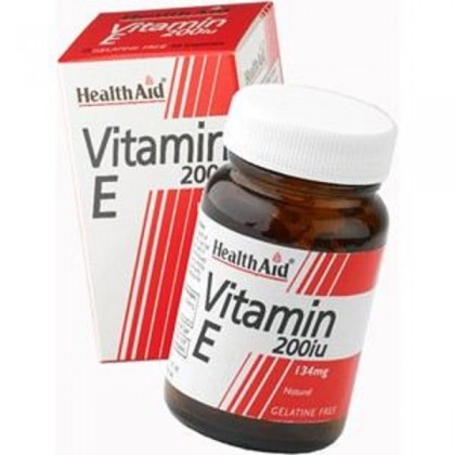 HEALTH AID Vitamin E 200IU Natural Vegeterian 60 Κάψουλες